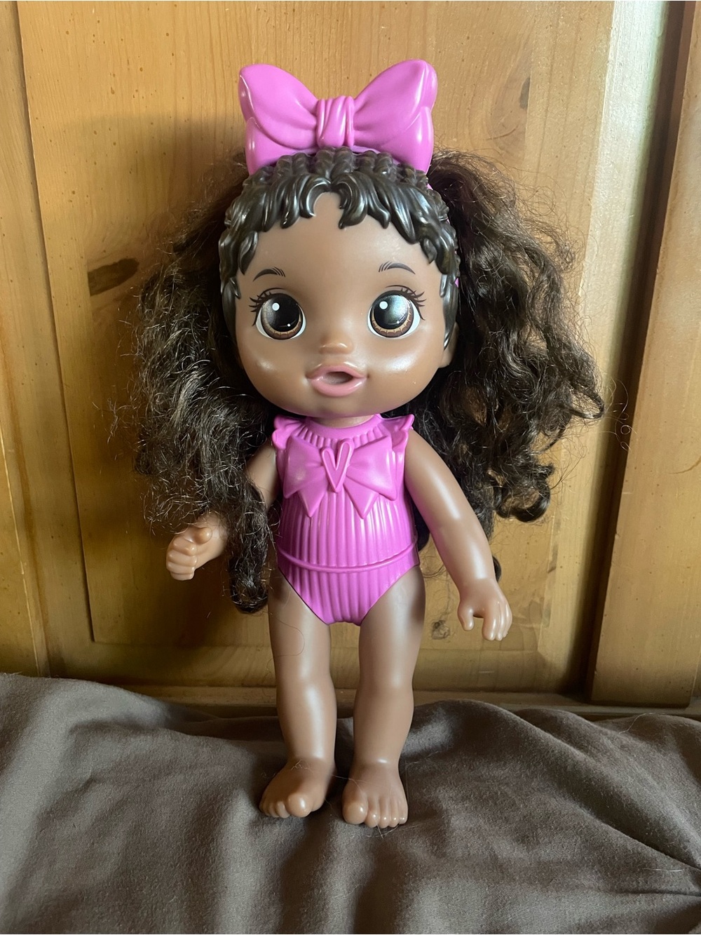 Hasbro Baby Doll with Pink Outfit and Bow
